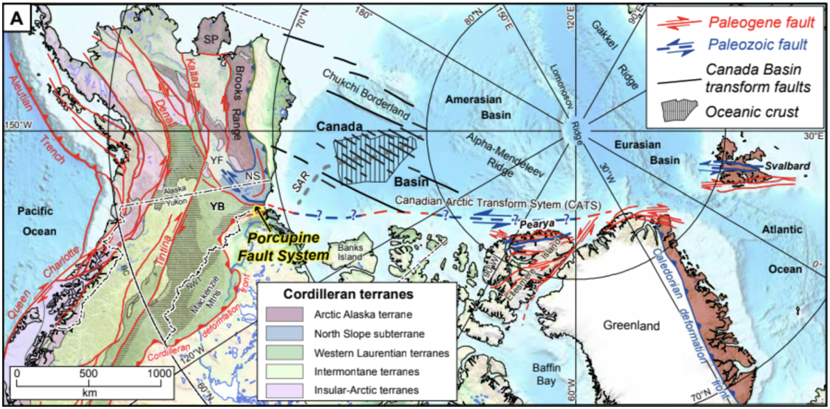 Geologic Map of the Porcupine Fault System
